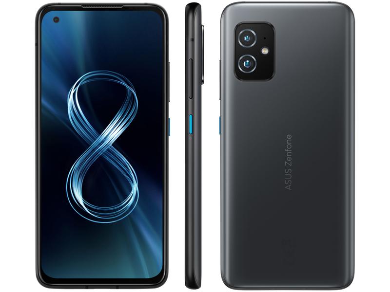 Smartphone Asus Zenfone 8 256GB Black 5G 8GB RAM 5,92” Câm. Dupla